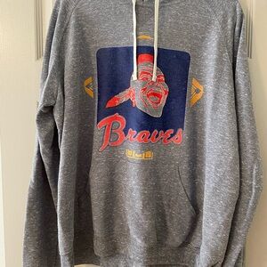 Gray Braves Graphic Hoodie